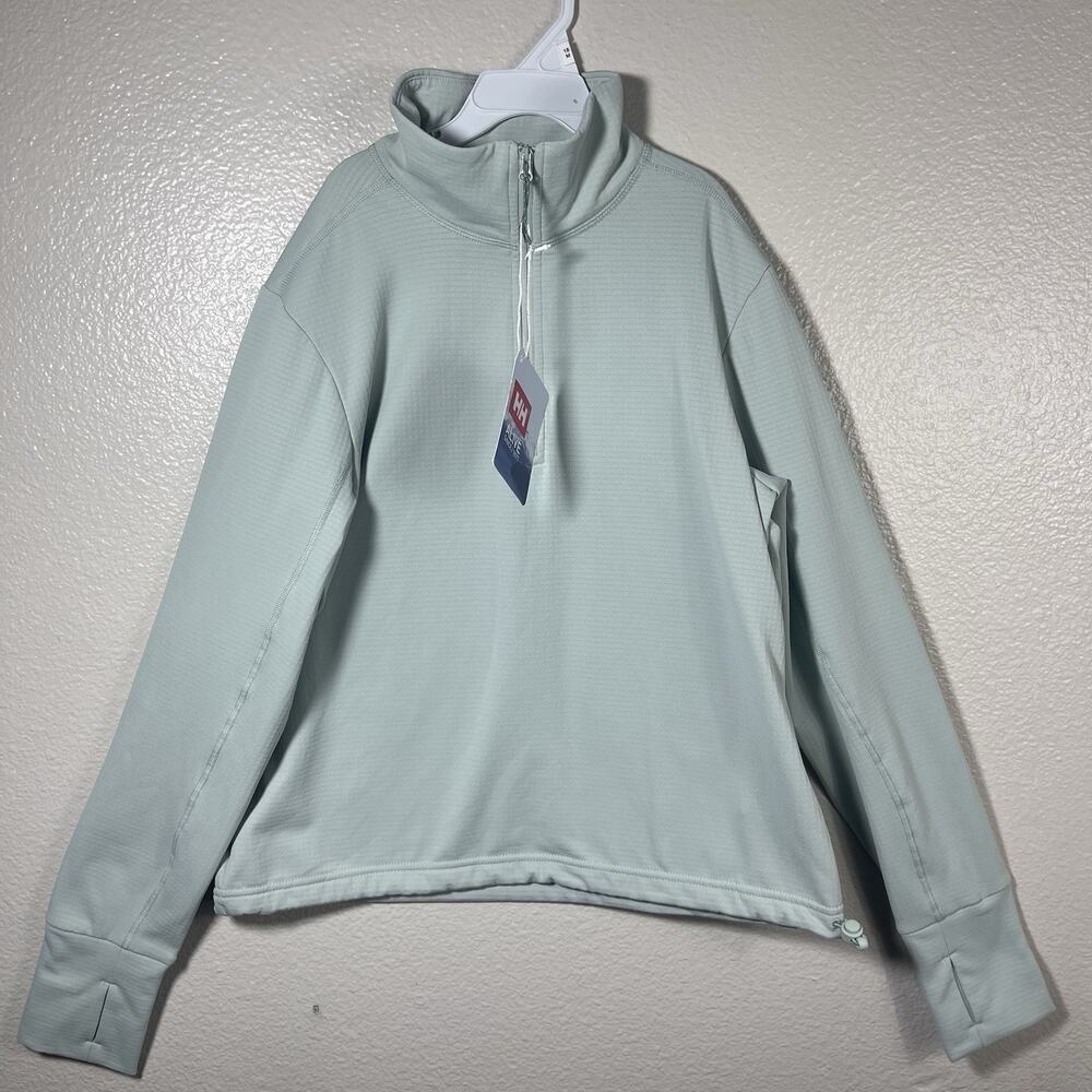 Helly Hansen Versalite Cinched Pullover Womens XS Green Mist 1/2 Zip NWT